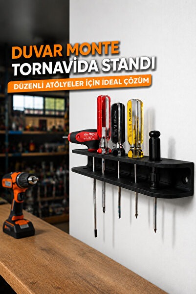EVORADECO Duvar Monte Tornavida Standı – 6’lı Taşıyıcı | Dayanıklı & Çevre Dostu