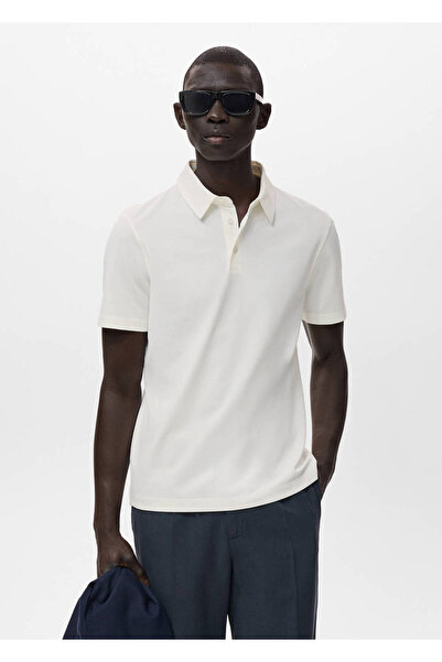 MANGO Man Pamuklu pike polo gömlek
