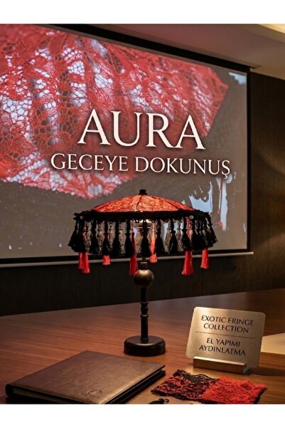 Missidea Aura Bohem Ledli Dekoratif Bali Şemsiyesi