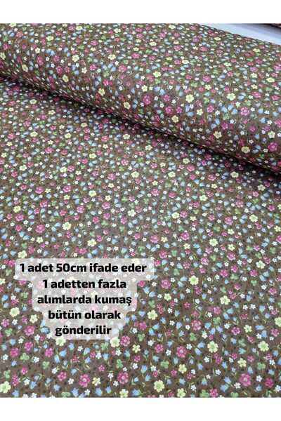 daisy star Poplin Kumaş Giyimlik, Kırkyama için uygundur ( çiçek desen 50 x 1...