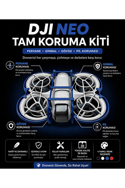 AdaBahçe Tarım DJI Neo Tam Koruma Kiti | Pervane, Gimbal, Gövde ve Pil Koruma...
