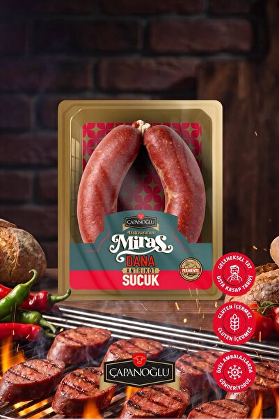 Çapanoğlu Ustasından Miras Dana Antrikot Sucuk 300 Gr Glutensiz Fermente Edil...