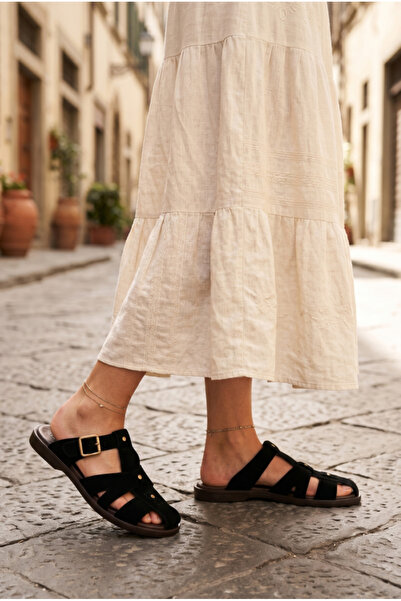 Khayt Lenora Anatomical Suede Cage Women's Slippers