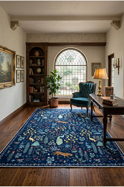 Digital Printed Modern Patterned Colorful Anti-Slip Sole Washable Rug
