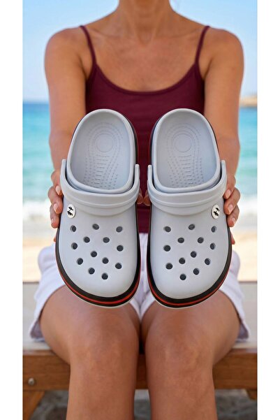 Beyond Papuci unisex gri Crs închis în față 3cm BYNDCROCS01