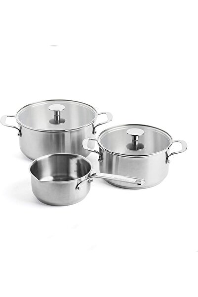 Kitchenaid Çelik 20 - 24 cm Tencere & 16 cm Sosluk Seti