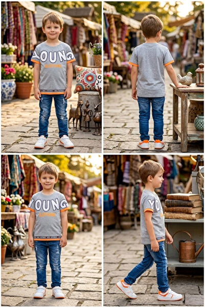 meyastore Boy's T-Shirt Printed