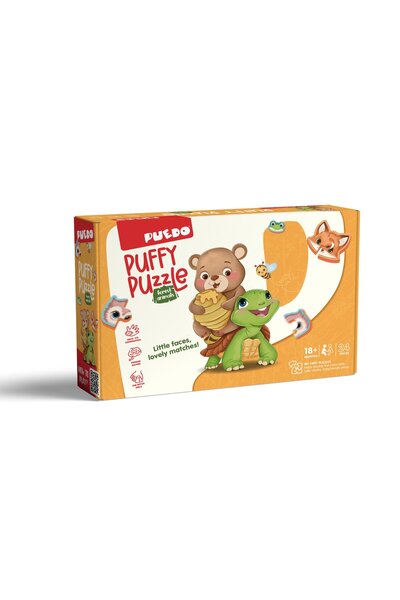 PUEDO Puffy Baby Puzzle - Hayvanlar +18 Ay