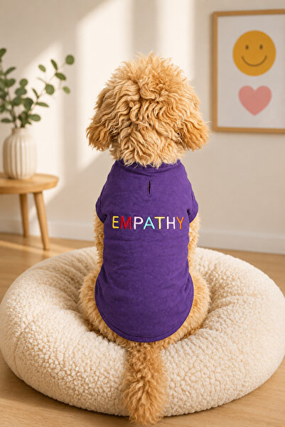 salya store %100 Organik Pamuk Kumaş Köpek Kıyafeti, Empathy