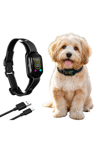 FAMIFY Zgarda antilatrat caini fara soc, beep si vibratie, 5 nivele, waterpro...