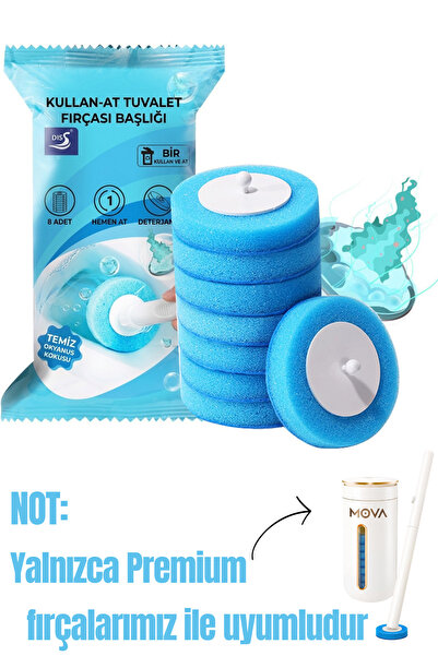 ModernEvAksesuar 8 Pieces (1 Pack)) (Ocean) Premium Disposable Toilet Cleanin...