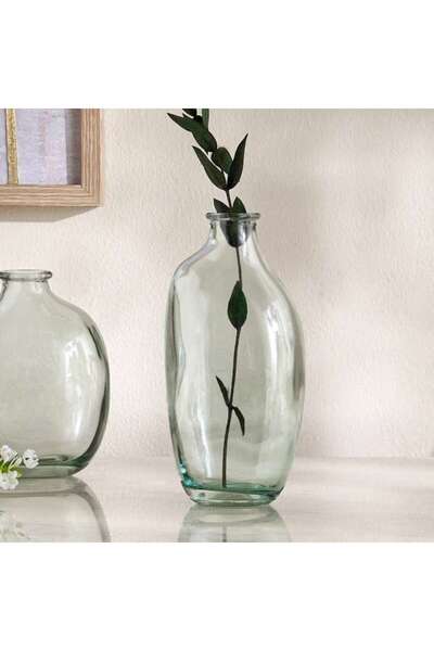 PAN HOME Joey Glass Bud Vase 8.8x6x11cm - Blue
