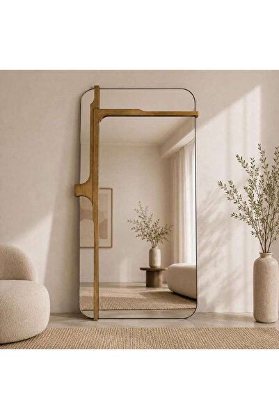 PAN HOME Coraline Floor Mirror 104x186cm - Antique Gold