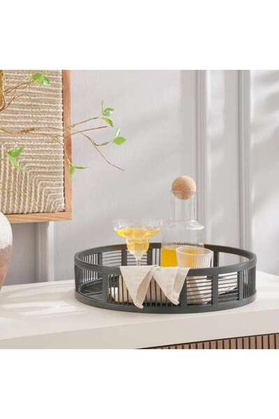 PAN HOME Boho Tray 40x9cm-black