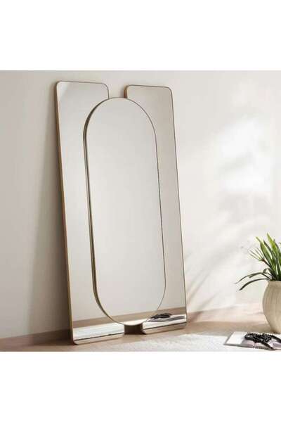 PAN HOME Tessarion Leaner Mirror 100x200cm - Gold