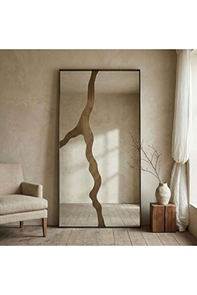 PAN HOME Duvina Floor Mirror 99x199cm - Antique Gold