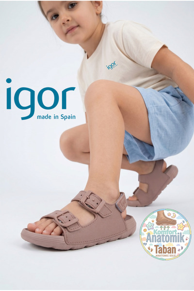 IGOR S10313 Sandale za devojčice od PU kože sa čičak trakom