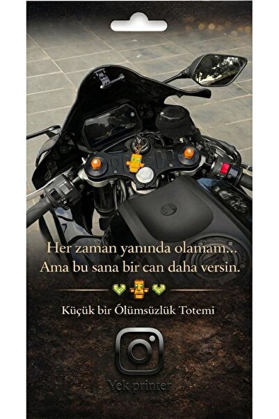 Yek Motorsiklet Ölümsüzlük Totemi anahtarlık