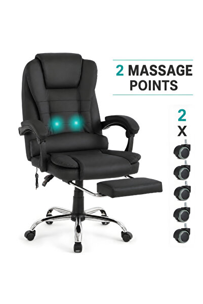 Kdhome Scaun de birou executiv ergonomic KD Home ErgoLux Prime, negru