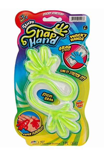 TOYFEST Jaru Super Flexible Fun Sticky Hand Snap Hand Two End Sticky Hand - G...