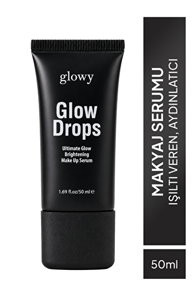 GLOWY Makyaj Serumu Işıltı Veren Aydınlatıcı Doğal Cilt Görünümü Glow Drops 50ml
