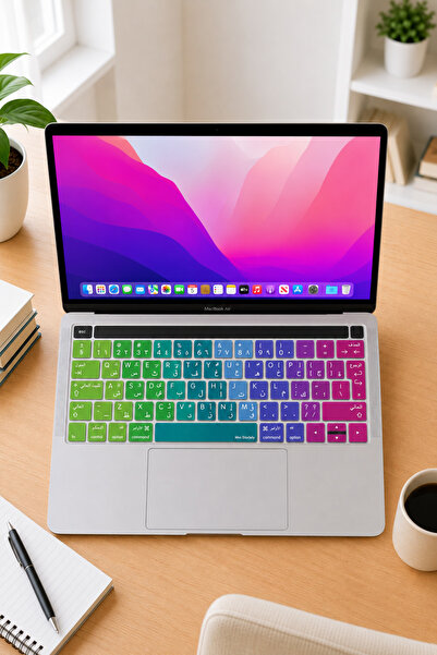 Mcstorey Arapça Klavye Macbook Pro Koruyucu Touchbar'lı A1706 A1989 A2159 A17...