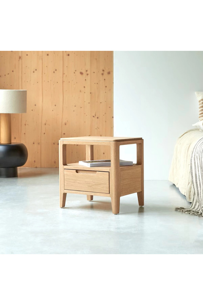 ŞafakMobilya Alto Masif Ahşap Natural Model Komodin