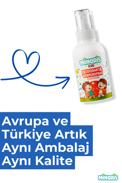 Minoris Kids Çocuk Deodorantı Parfümsüz Doğal 100ml