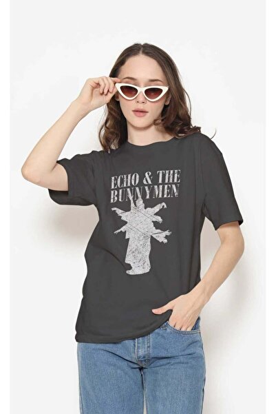 buzagi tasarım ürünleri Echo & the Bunnymen Regular Fit Black Unisex T-Shirt