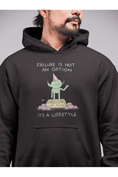 buzagi tasarım ürünleri Failure Is Not an Option Unisex Hooded Sweatshirt