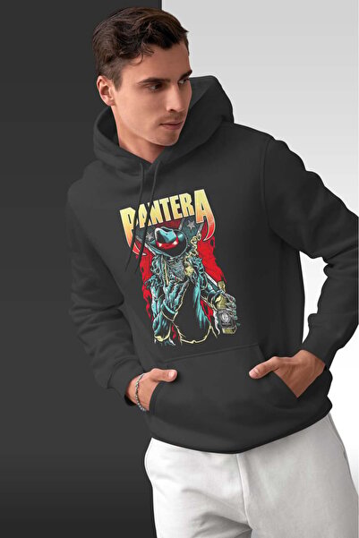 buzagi tasarım ürünleri Pantera Oversize Hooded Unisex Sweatshirt