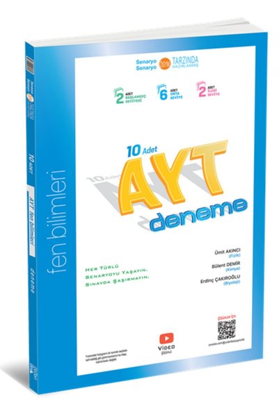 Üç Dört Beş Yayıncılık 2025 Ayt 10’lu Fen Bilimleri Deneme Üçdörtbeş Yayınları