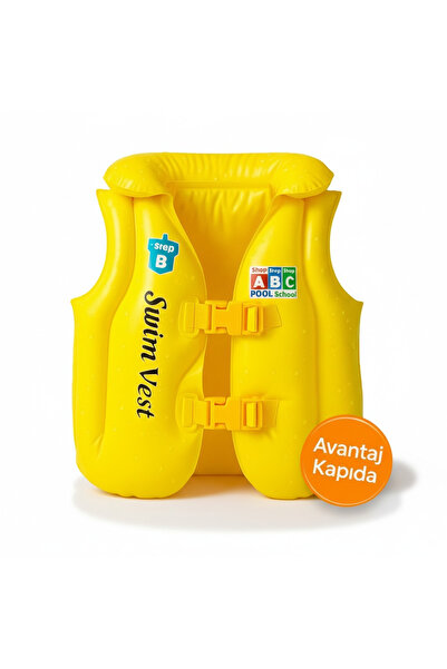 Mustran M Beden Çocuk Can Yeleği –Tahmini 18–25 Kg İçin Şişme Yüzme Yeleği | ...