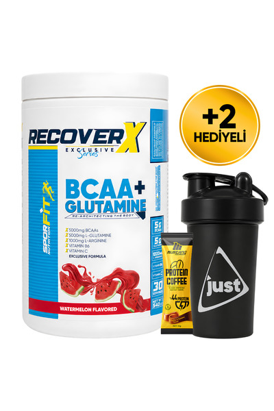 Sporfit Nutrition RecoverX BCAA Amino Asit Tozu + L-Glutamine 540 Gr Glutamin...