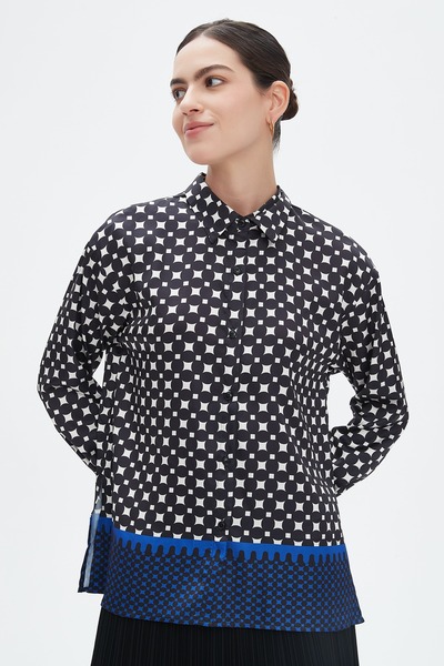 Nichii Women's Long Sleeve Button-Up Shirt