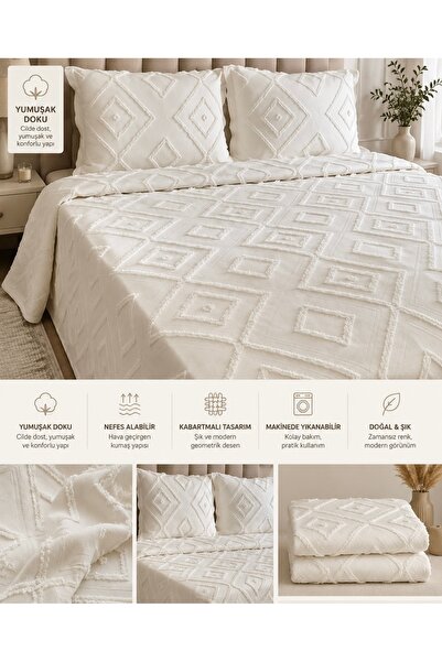 Jolie Maison Set de lenjerie de pat Sanem, 3 piese, cu design nordic