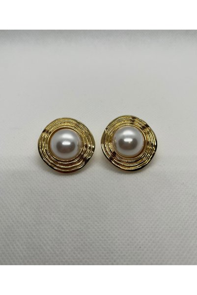 Vivante Large Pearl Vintage Gold Xuping Non Tarnish Premium Earrings