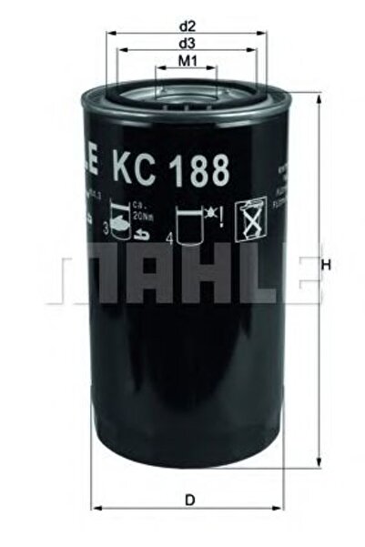 Mahle Original Filtru de combustibil KC 188