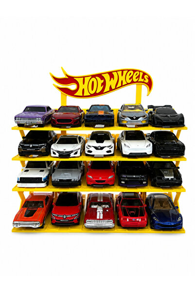 Reborn 3D hotwheels 1/64 Ölçek Model Araç Standı 20 Araçlık Koleksiyon Sergil...