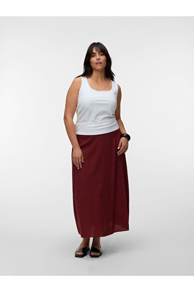 Veromoda Curve A-Linien Rock VMCMYMILO Hohe Taille Midirock