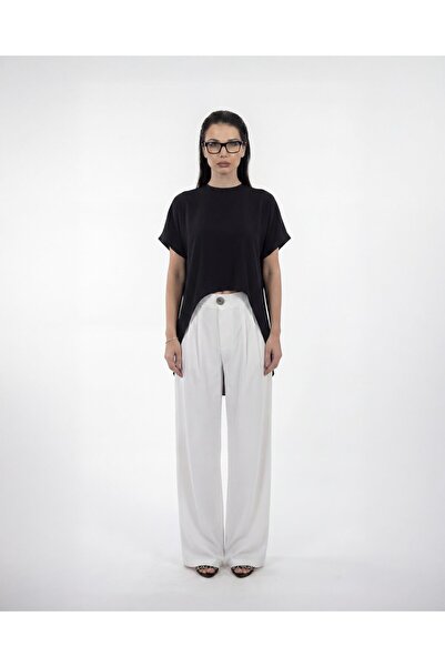 byözlemyazan Double-Pleated Loose-Fit Women's Trousers