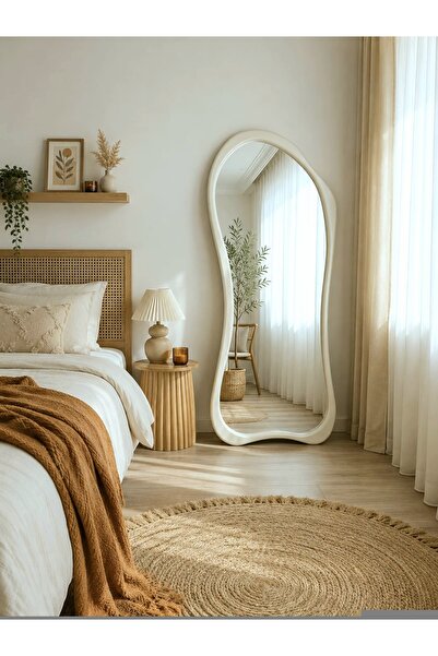 UĞURLU HOME 180x80 cm Asimetrik Ayaklı Ayna Yatak Odası Ayaklı Boy Aynası - E...