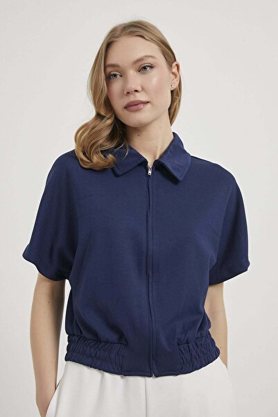 Arma Life Armalife 7833 zippered neck short sleeve premium women's sweatshirt