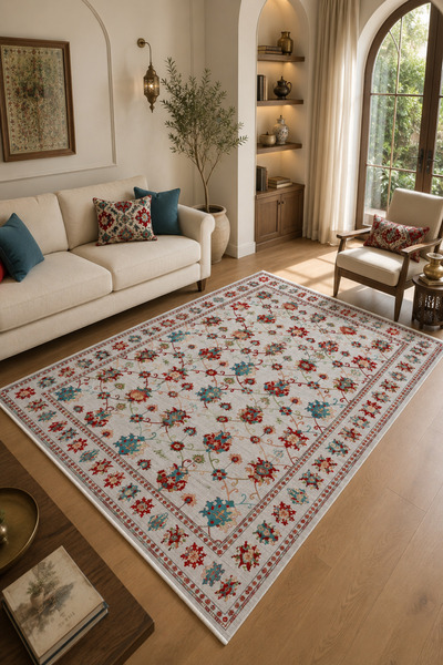 Digital Printed Color Rug Patterned Anti-Slip Sole Washable Carpet