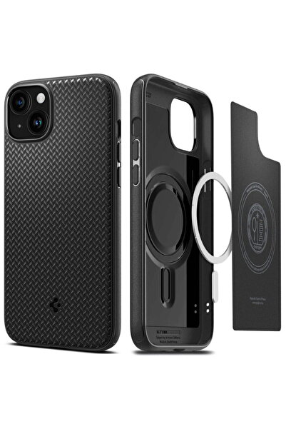 Spigen Калъф за iPhone 15 Plus - Mag Armor - Матово черен
