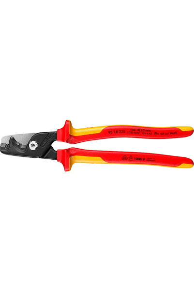 Knipex Clește de tăiat cabluri StepCut XL 95 18 225 VDE, clește de tăiere (ro...