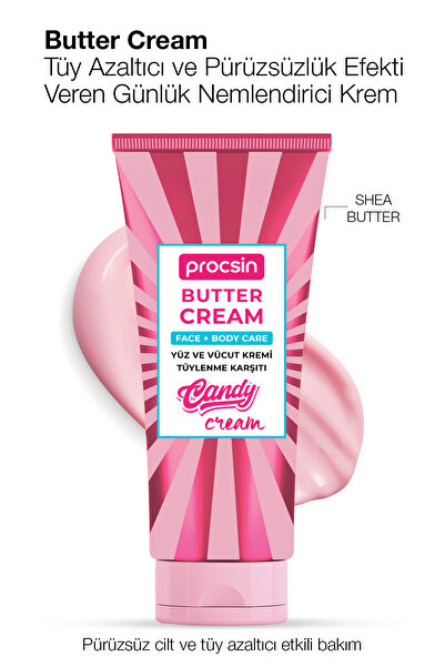 PROCSIN Butter Cream Tüy İnceltici Ve Pürüzsüzlük Efekti Veren Günlük Nemlend...