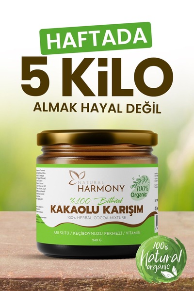 Natural Harmony İştah açıcı kilo almaya yardımcı Kakaolu Pekmez Arı Sütü Bal ...