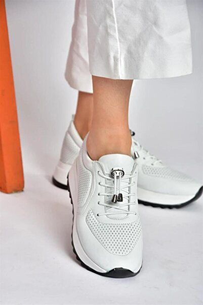 Fox Shoes P540009203 Beyaz Hakiki Deri Spor Ayakkabı Sneakers