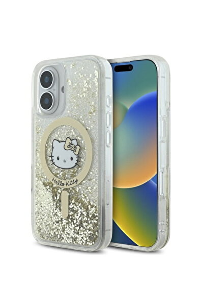 Hello Kitty Husă pentru iPhone 16 - Hardcase Liquid Glitter Fever MagSafe (HK...